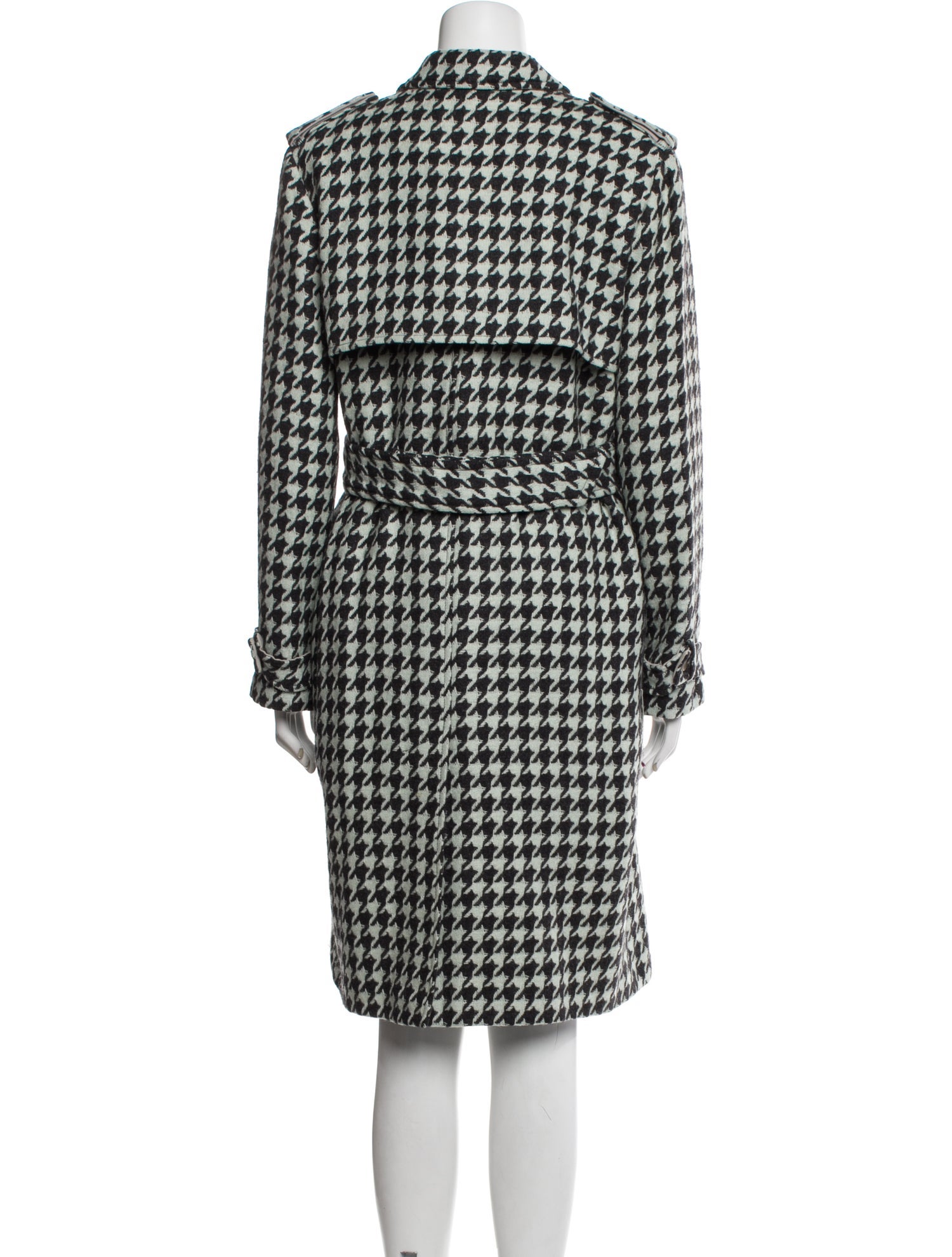 Emporio Armani Wool Houndstooth Print Skirt Set